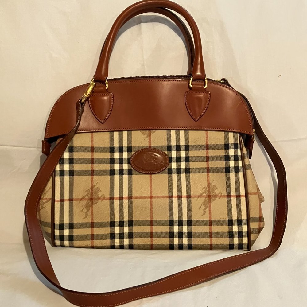 Authentic BURBERRYS® Leather Handbag